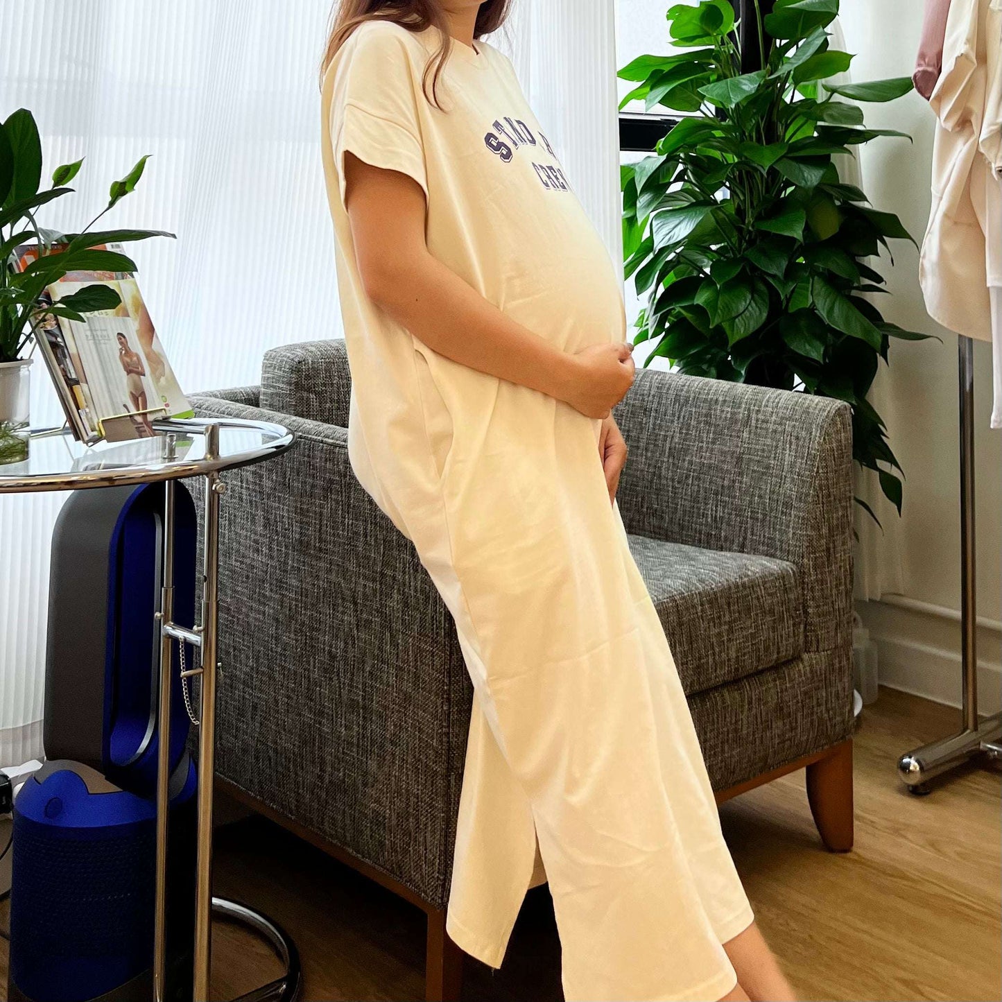 MUMMY.cc:短袖日常柔軟英文字母連身裙