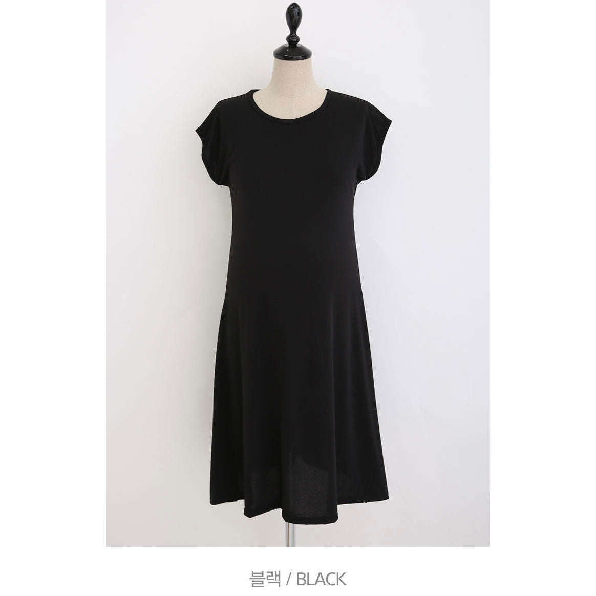MUMMY.cc:孕婦夏日A-line涼爽短裙:Black