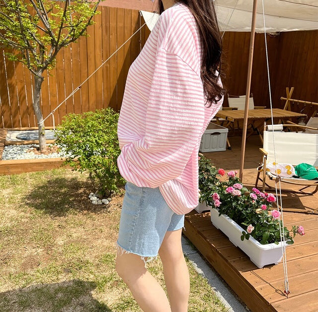 簡約流蘇4分長孕婦牛仔褲