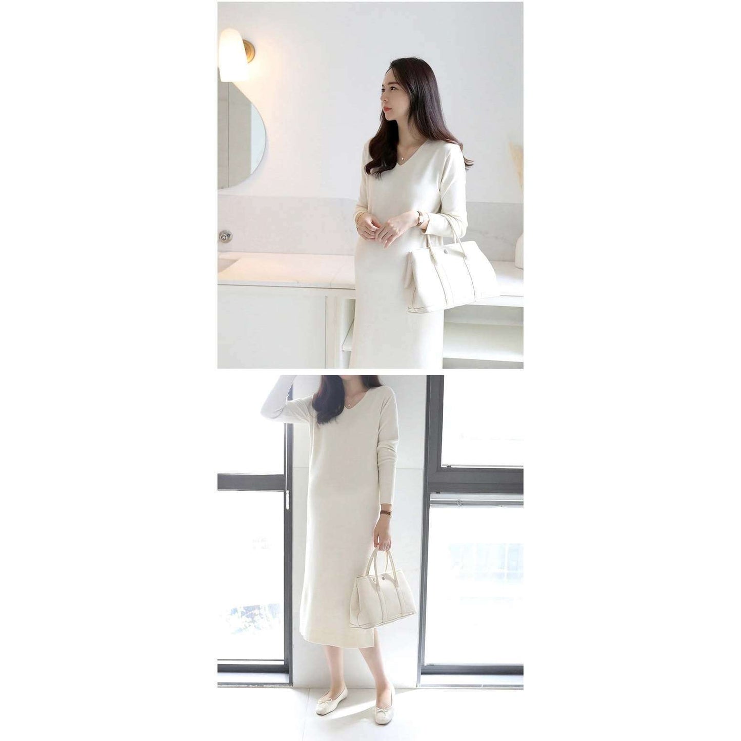 MUMMY.cc:Stella soft v-neck knit ops