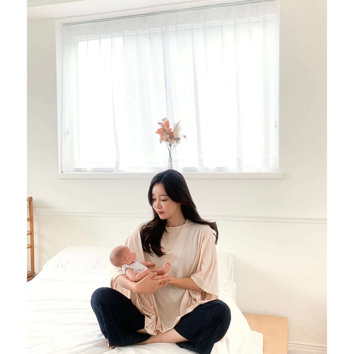 韓國製柔軟外出哺乳披肩