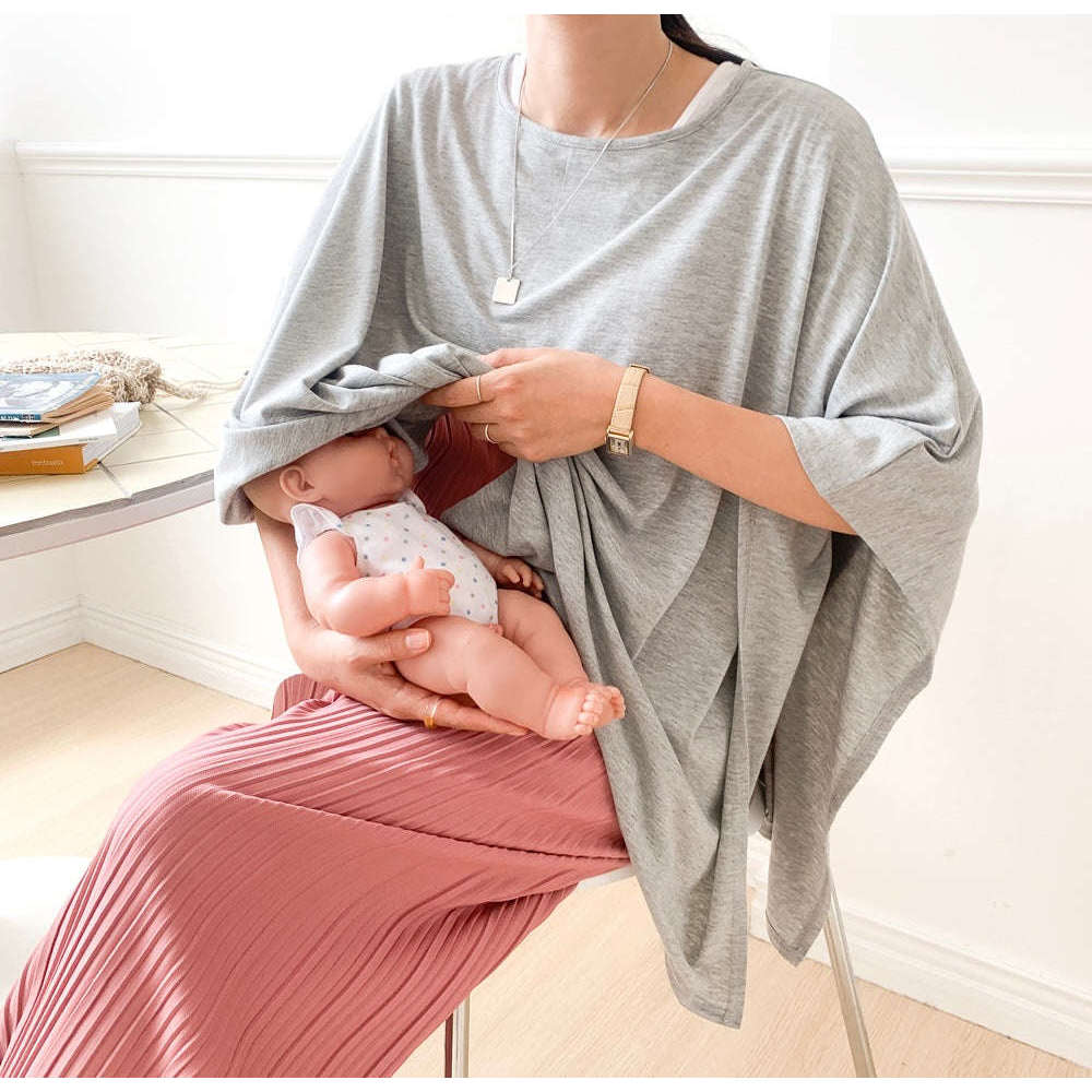 韓國製柔軟外出哺乳披肩