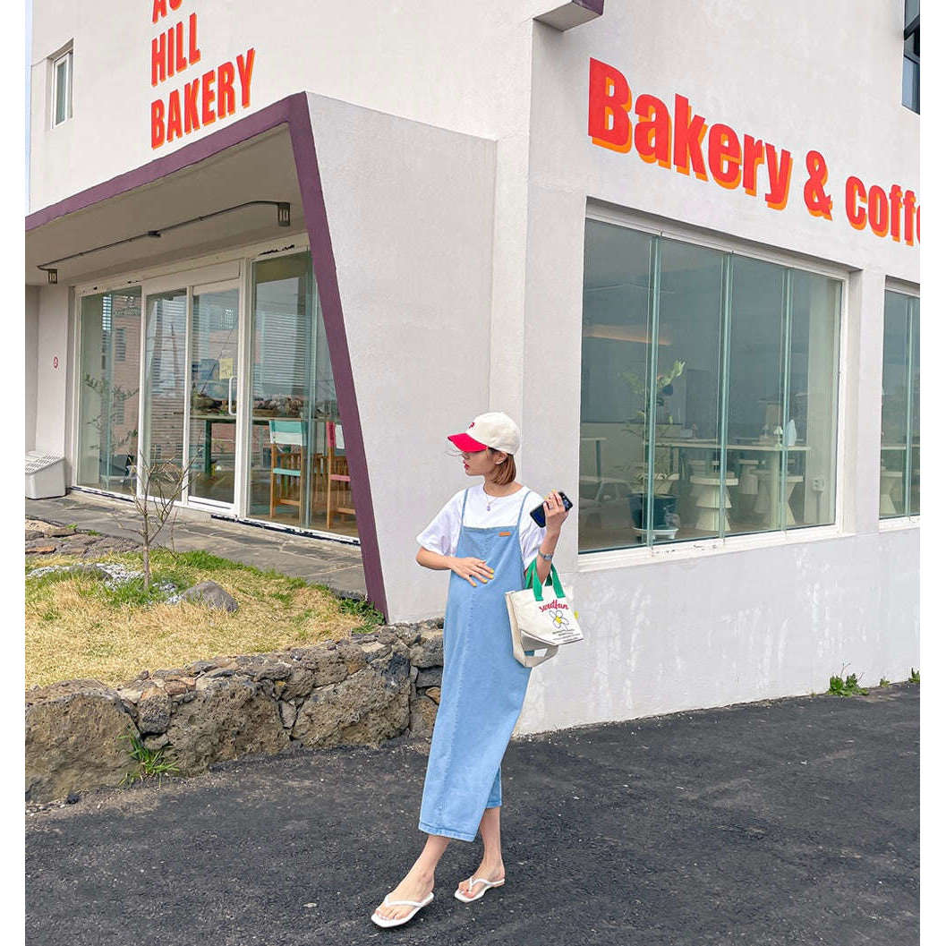 MUMMY.cc:休閒牛仔吊帶連身裙