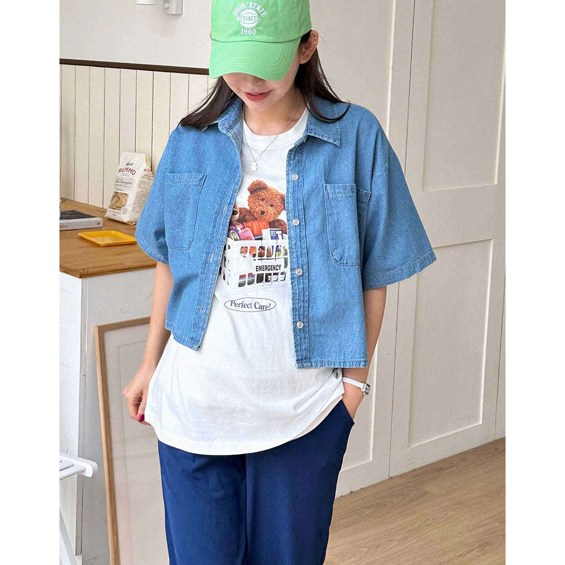 MUMMY.cc:夏季休閒百搭短袖牛仔外套