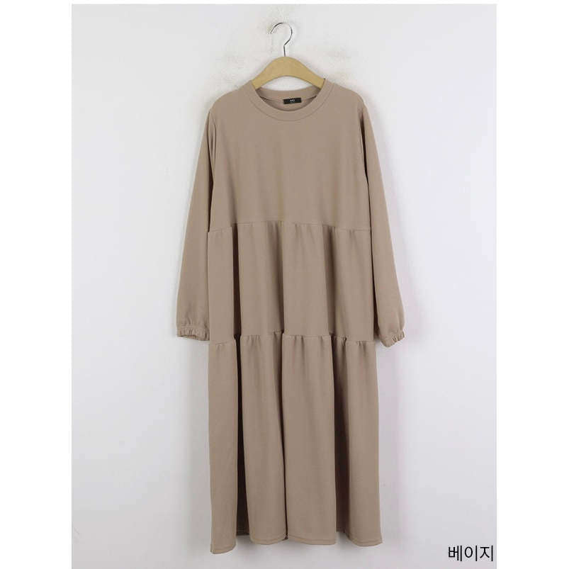 MUMMY.cc:Maxi long sleeve layered dress