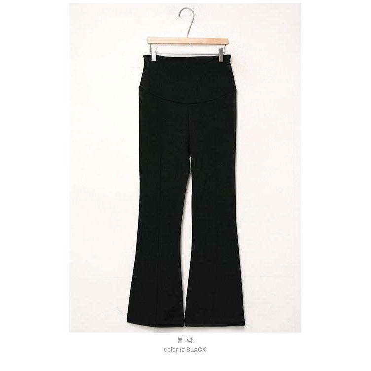 孕婦Slim fit柔軟休閒彈性摺線褲