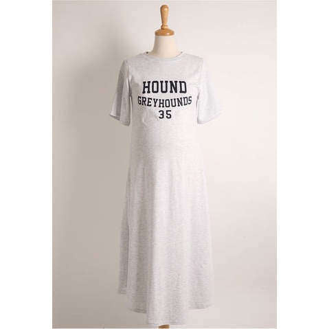 MUMMY.cc:simple cotton hound long A-line ops:White Melange