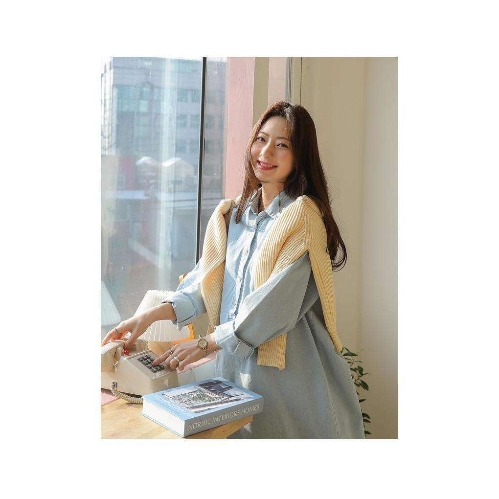 MUMMY.cc:休閒風哺乳牛仔連身裙