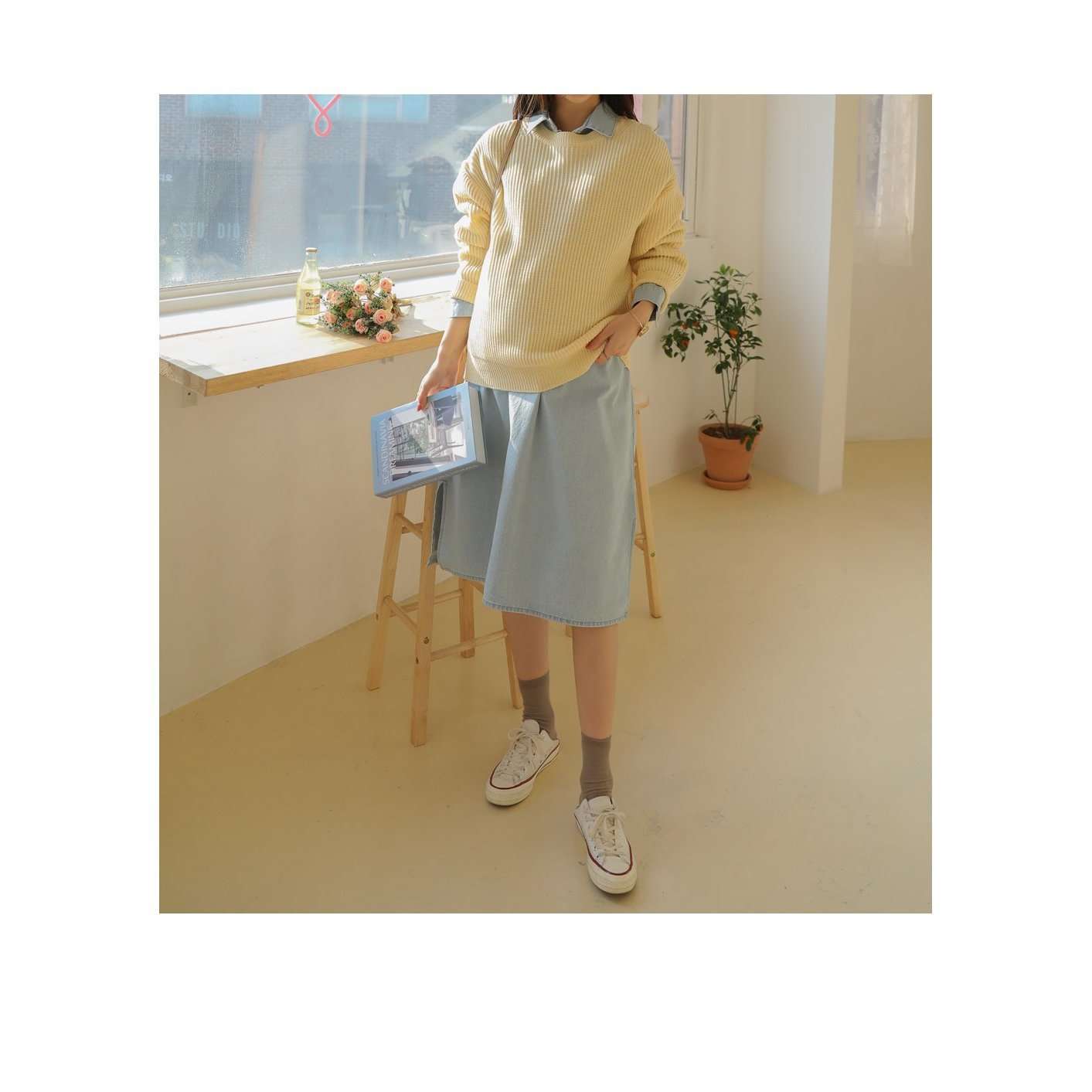 MUMMY.cc:休閒風哺乳牛仔連身裙