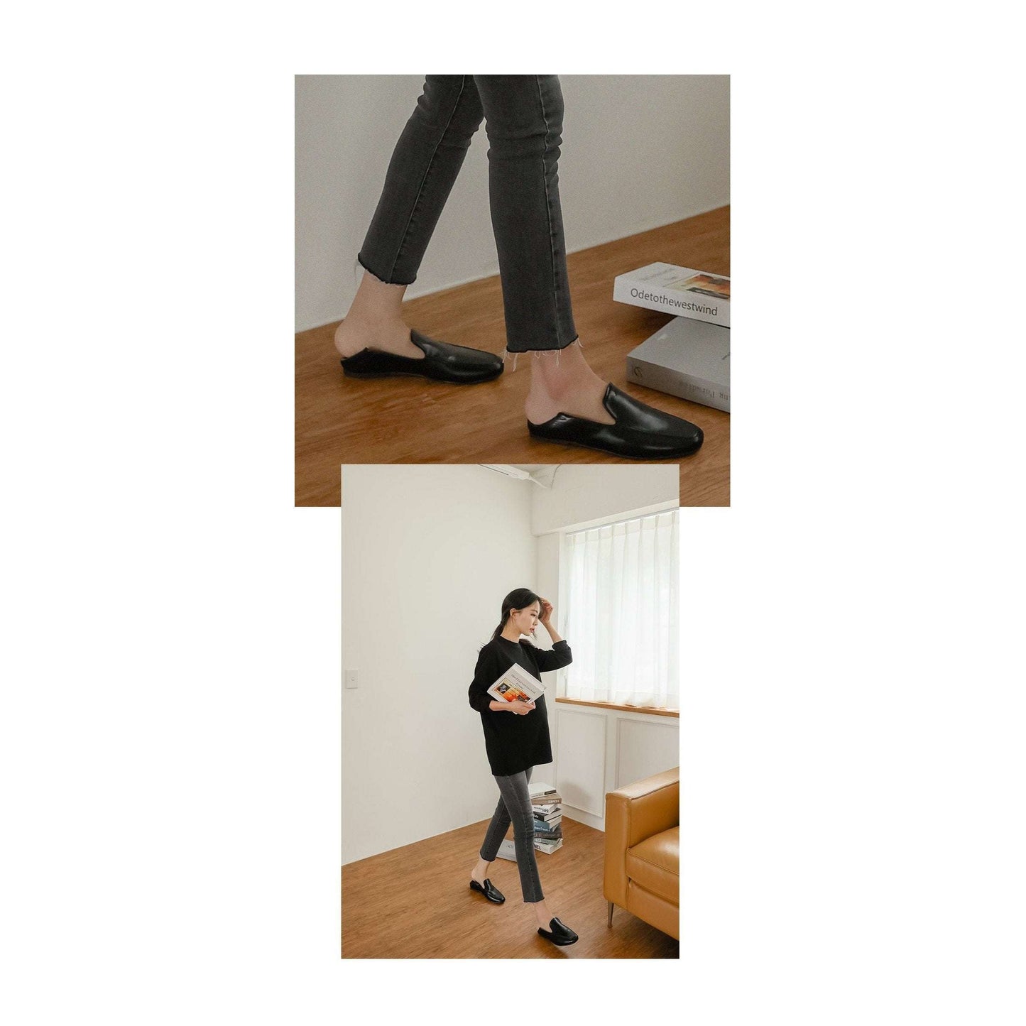 孕婦9分長貼身彈性牛仔褲