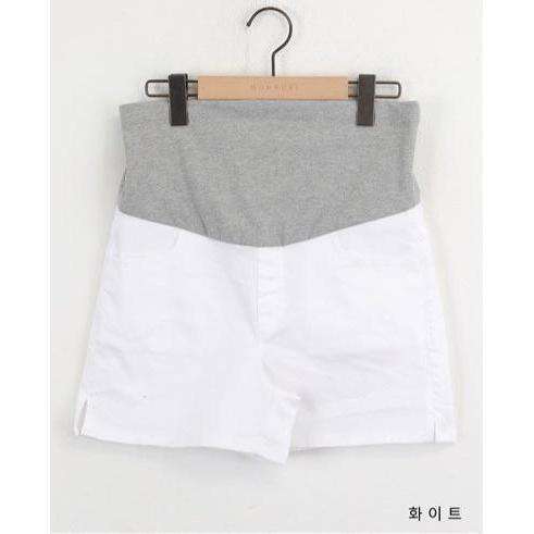 MUMMY.cc:夏季休閒舒適棉短褲:White / M(現貨)