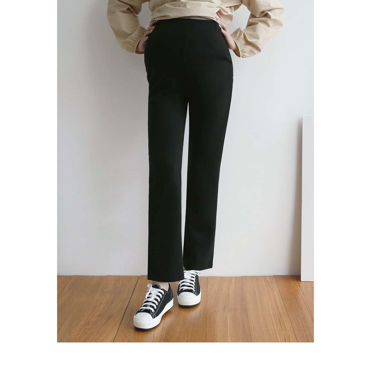 熱賣高腰彈性修身孕婦褲(Bootcut/Straight