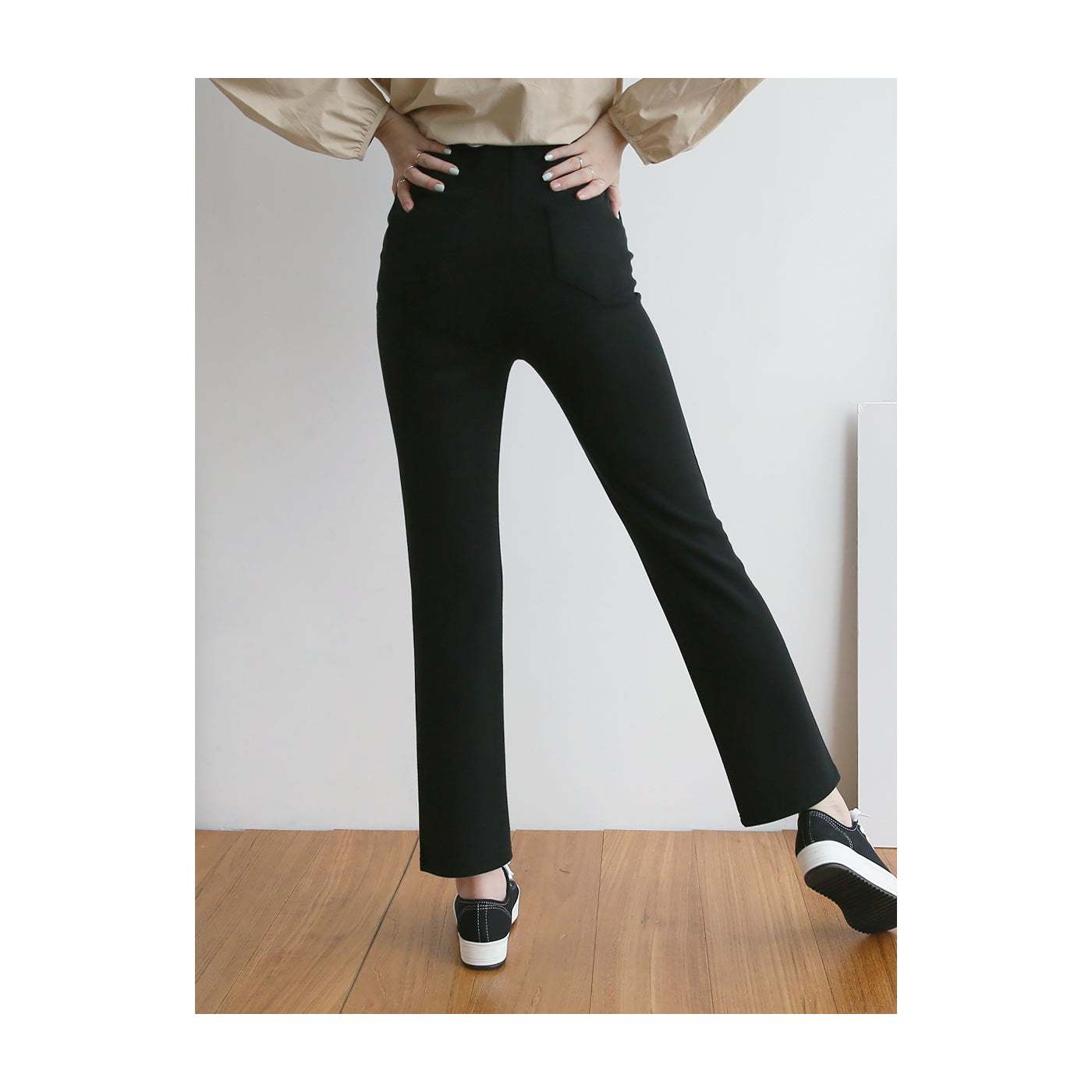 熱賣高腰彈性修身孕婦褲(Bootcut/Straight