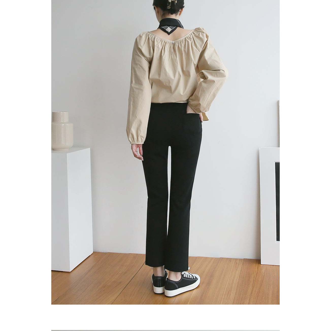 熱賣高腰彈性修身孕婦褲(Bootcut/Straight