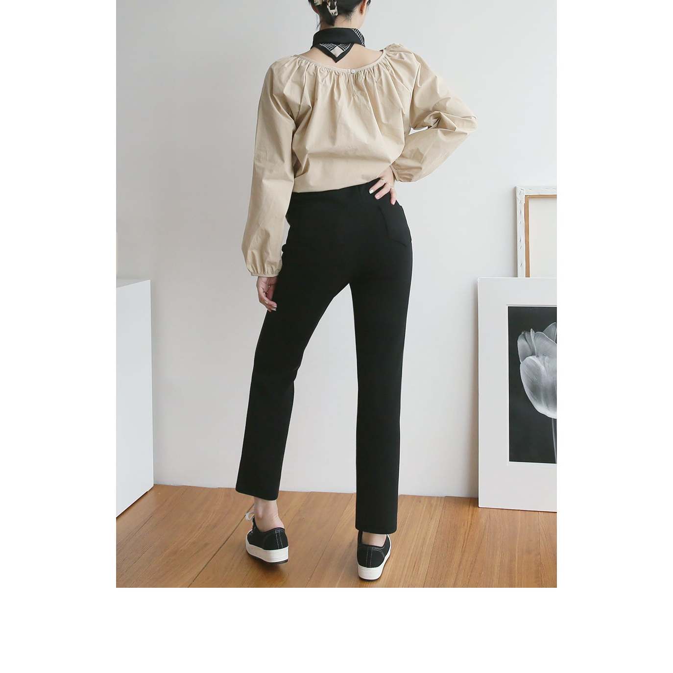 熱賣高腰彈性修身孕婦褲(Bootcut/Straight