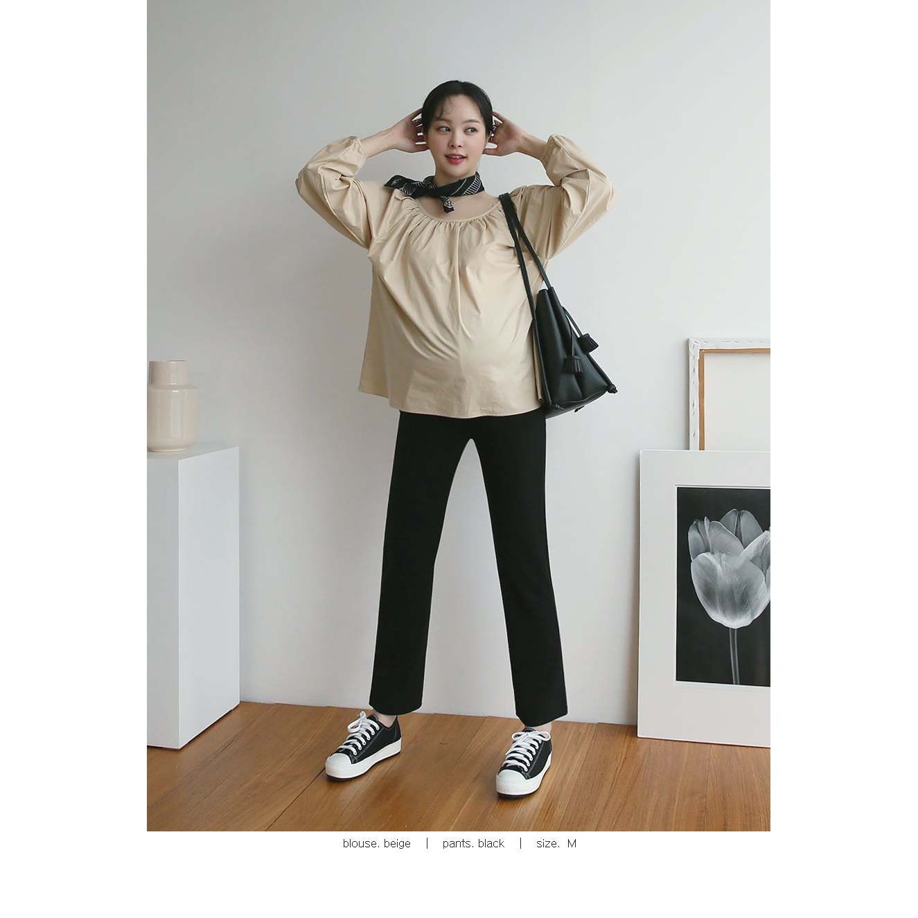 熱賣高腰彈性修身孕婦褲(Bootcut/Straight