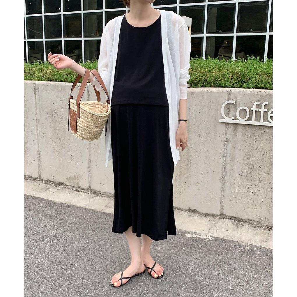 孕婦優雅無袖人造絲隱藏式哺乳裙