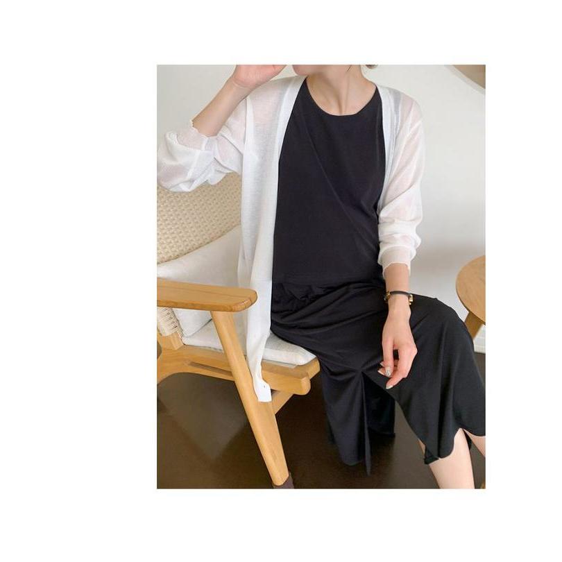 孕婦優雅無袖人造絲隱藏式哺乳裙