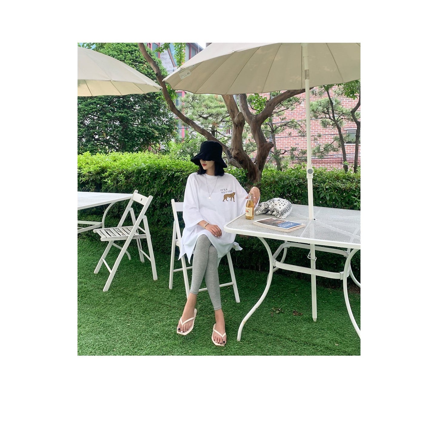 孕婦獵豹印花寬鬆長Tee