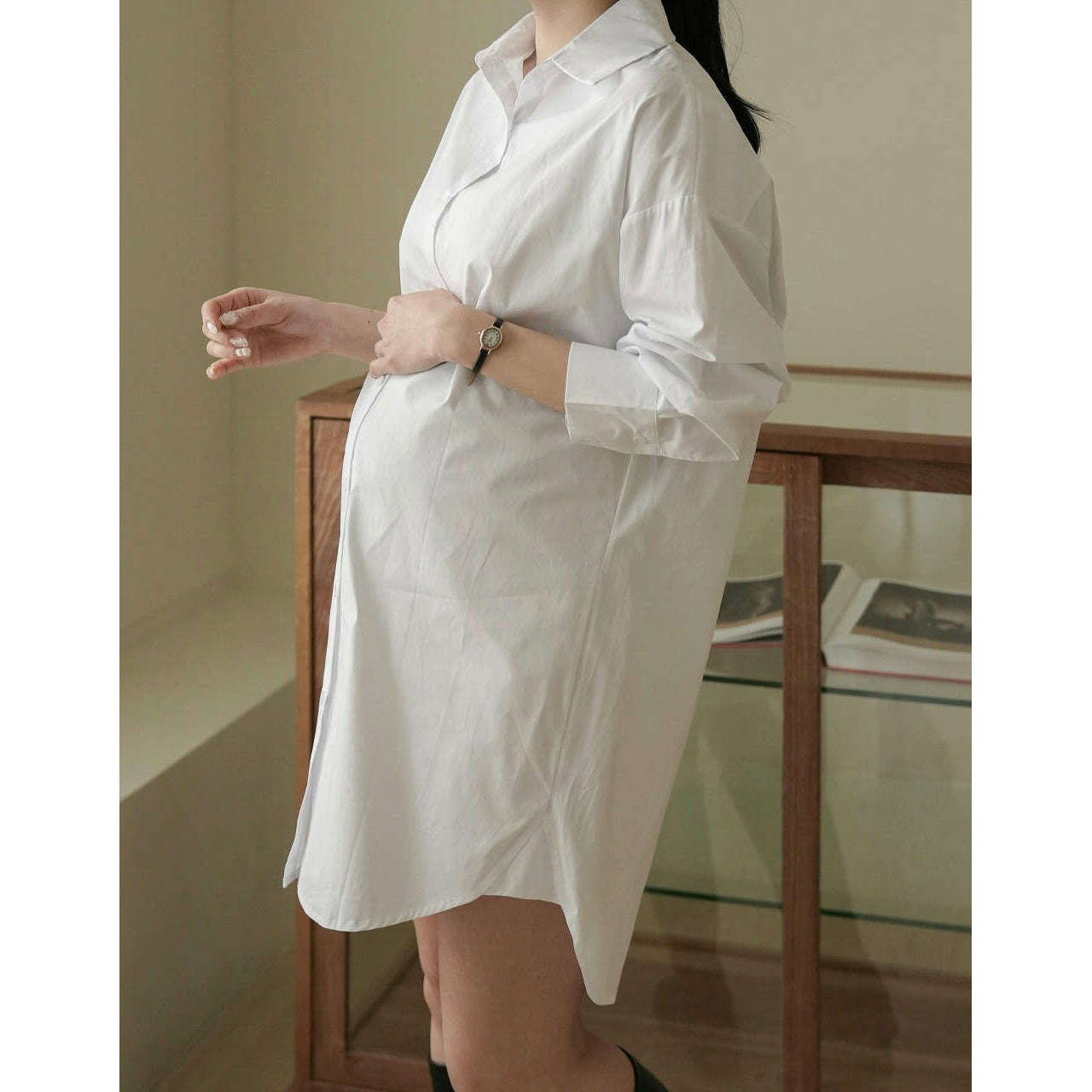 MUMMY.cc:側綁帶翻領恤衫背心套裝