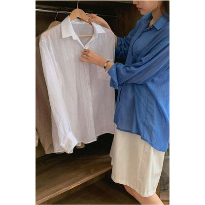 MUMMY.cc:孕婦清涼夏季寬鬆襯衫