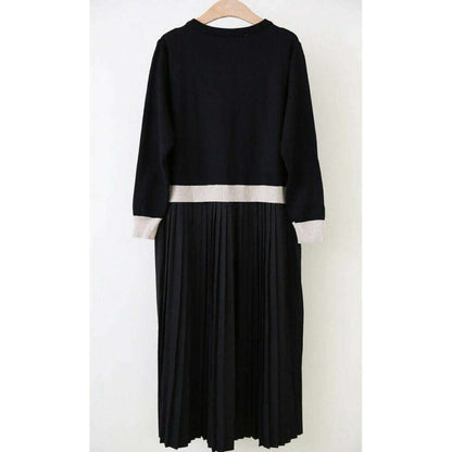 MUMMY.cc:大方斯文孕婦假兩件針織連身裙