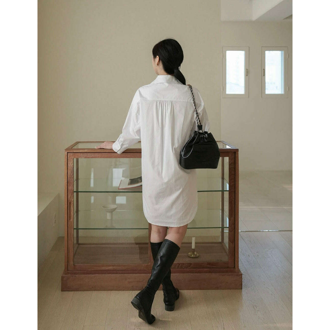 MUMMY.cc:側綁帶翻領恤衫背心套裝