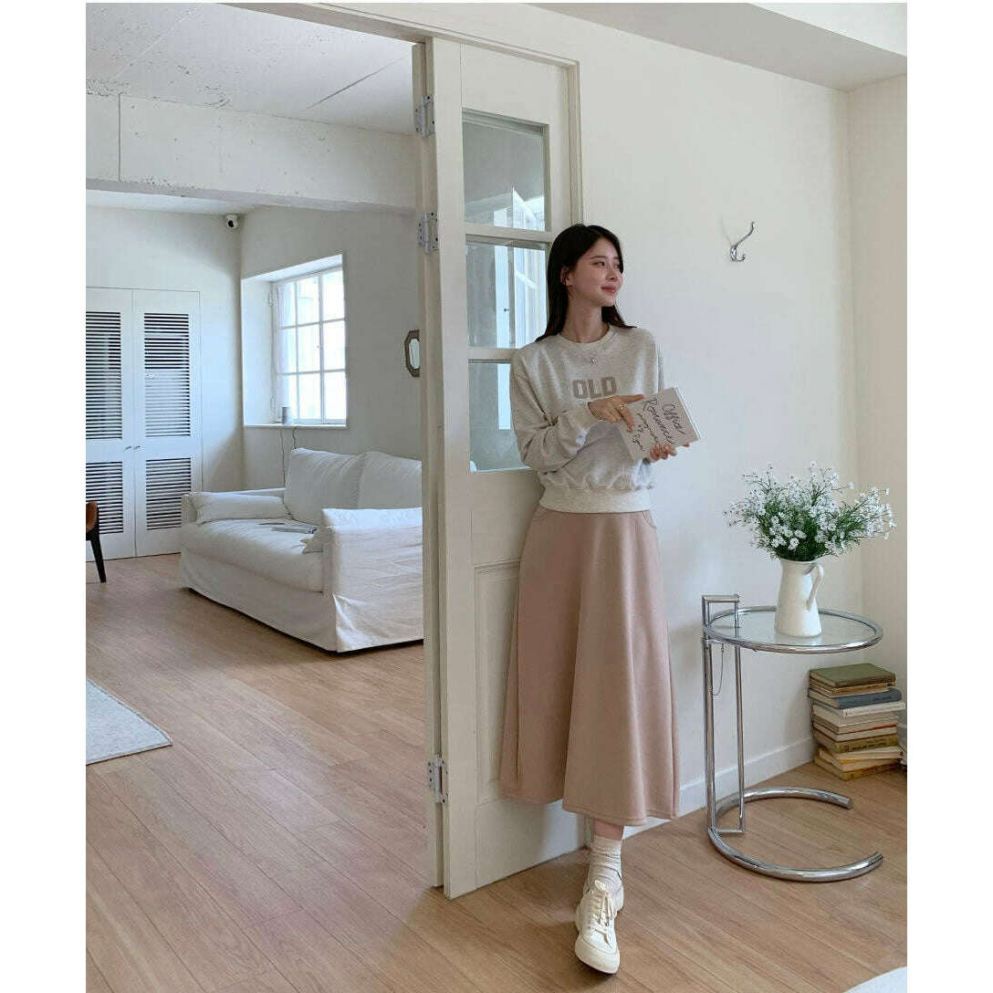 MUMMY.cc:孕婦A-line雙口袋半截長裙
