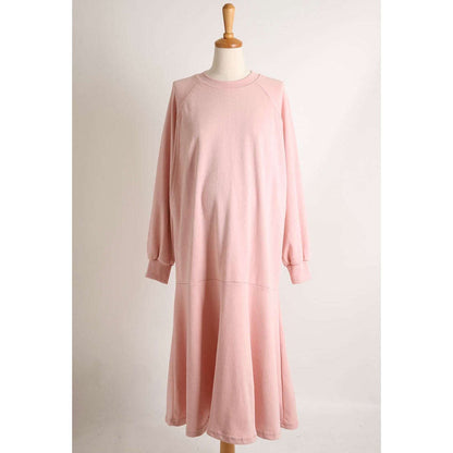 MUMMY.cc:側開哺乳魚尾衛衣連身裙:Pink