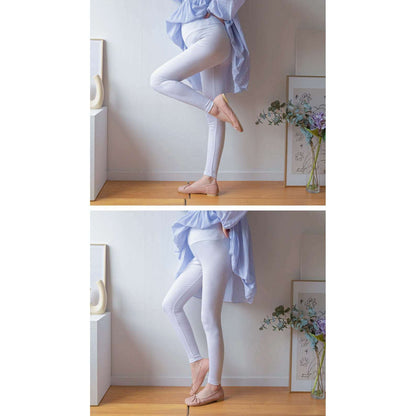 孕婦人造絲羅紋打底褲