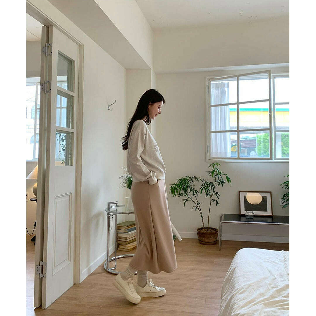 MUMMY.cc:孕婦A-line雙口袋半截長裙