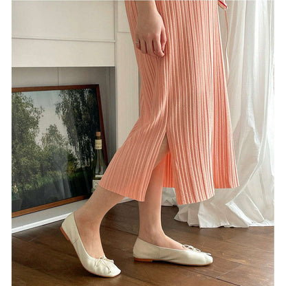 MUMMY.cc:簡約純色褶皺連身裙