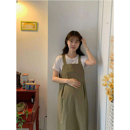 MUMMY.cc:純色吊帶背心連身裙