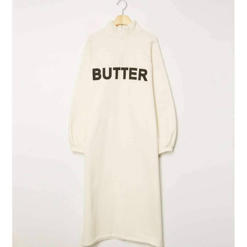 MUMMY.cc:butter半拉鏈拉絨連身裙