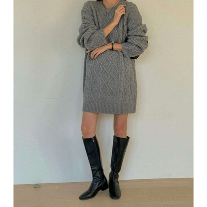 MUMMY.cc:扭紋針織連身裙