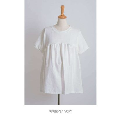 MUMMY.cc:孕婦拼色棉料寬鬆上衣