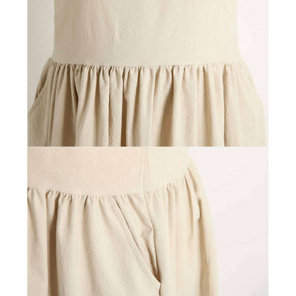 MUMMY.cc:荷葉肩帶可愛棉質連身裙