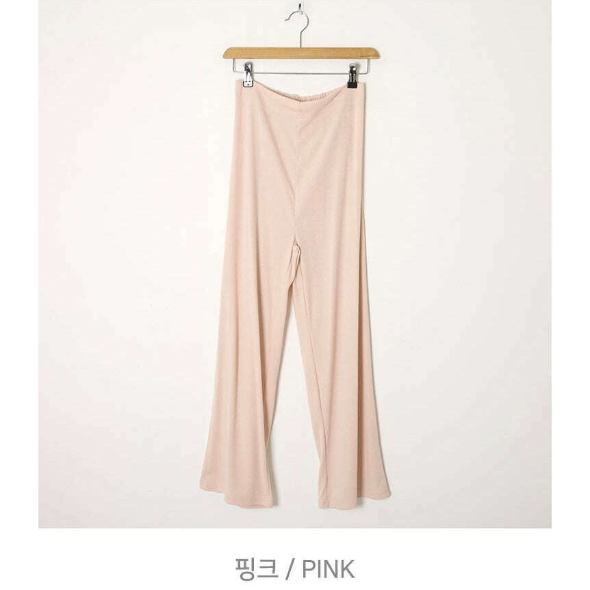 MUMMY.cc:春夏輕薄高腰柔軟褲:Light Pink