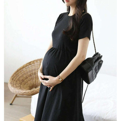 MUMMY.cc:短袖拼接簡約連身裙