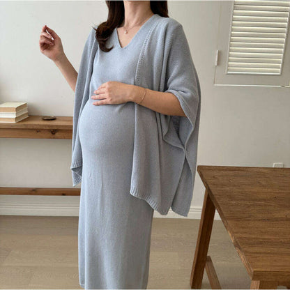 MUMMY.cc:修身V領針織連身裙套裝