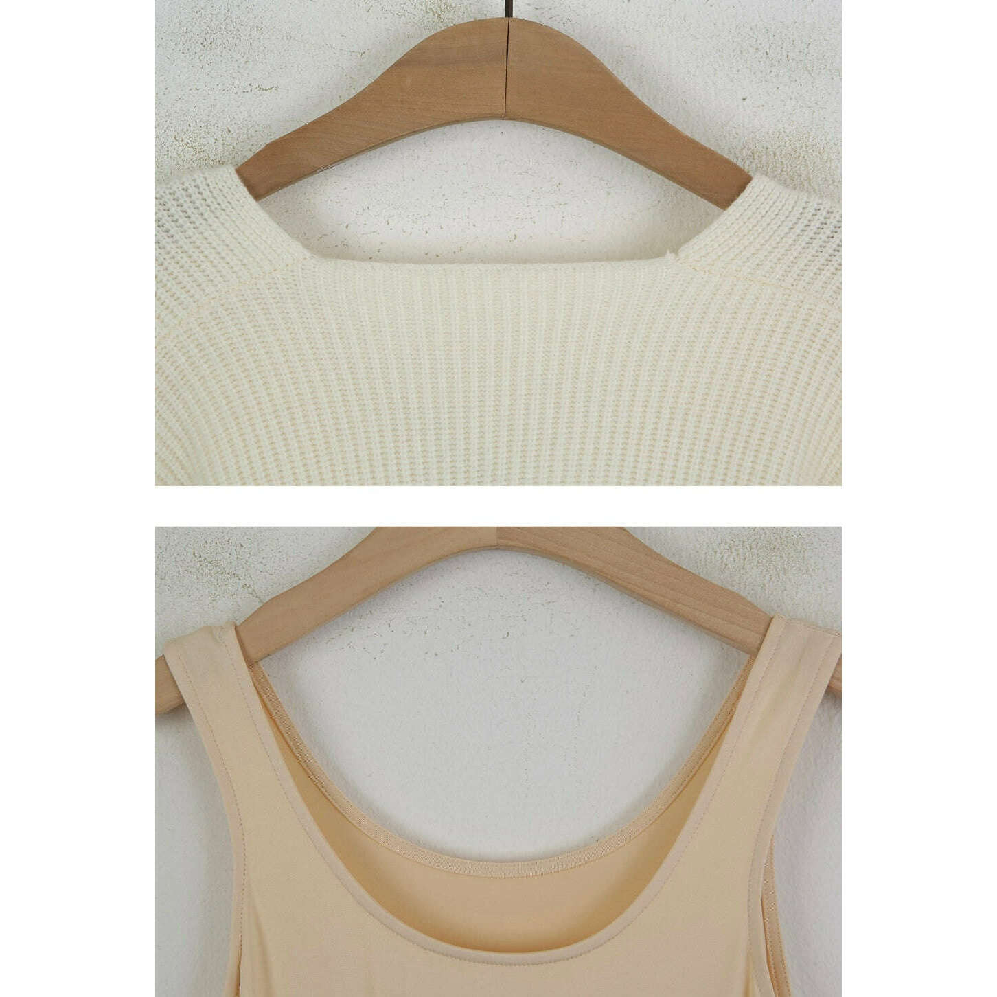 MUMMY.cc:交叉裹式針織背心紗裙套裝