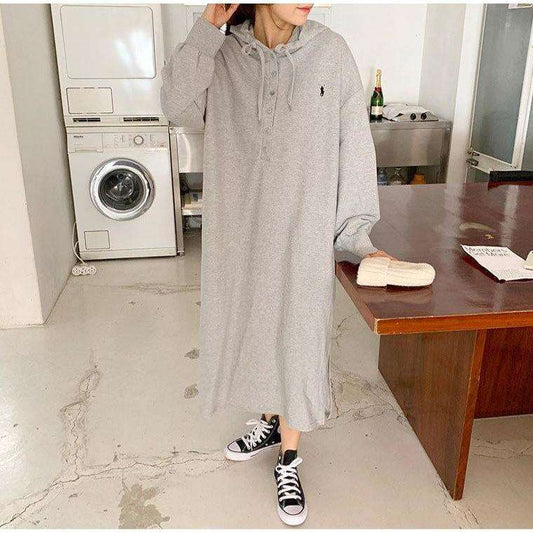 MUMMY.cc:POLO Nursing Hood One-piece:Grey