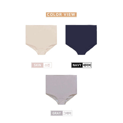MUMMY.cc:PRAHAUS 韓國製孕婦棉質親膚高腰內褲（3條裝) PT202:3pcs 95(M) (現貨)