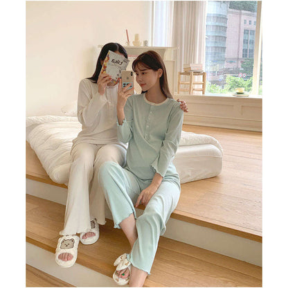 MUMMY.cc:孕婦羅紋花邊哺乳舒適睡衣