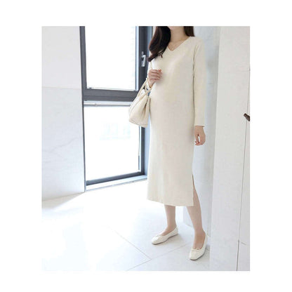 MUMMY.cc:Stella soft v-neck knit ops