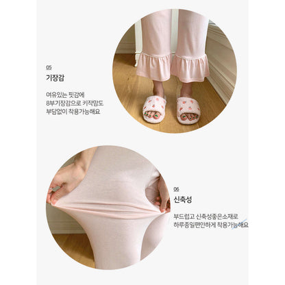 MUMMY.cc:孕婦喇叭袖柔軟家居睡衣套裝