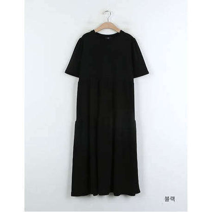 MUMMY.cc:Maternity Layered maxi dress:Black