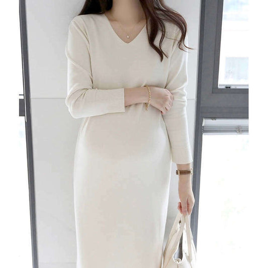 MUMMY.cc:Stella soft v-neck knit ops