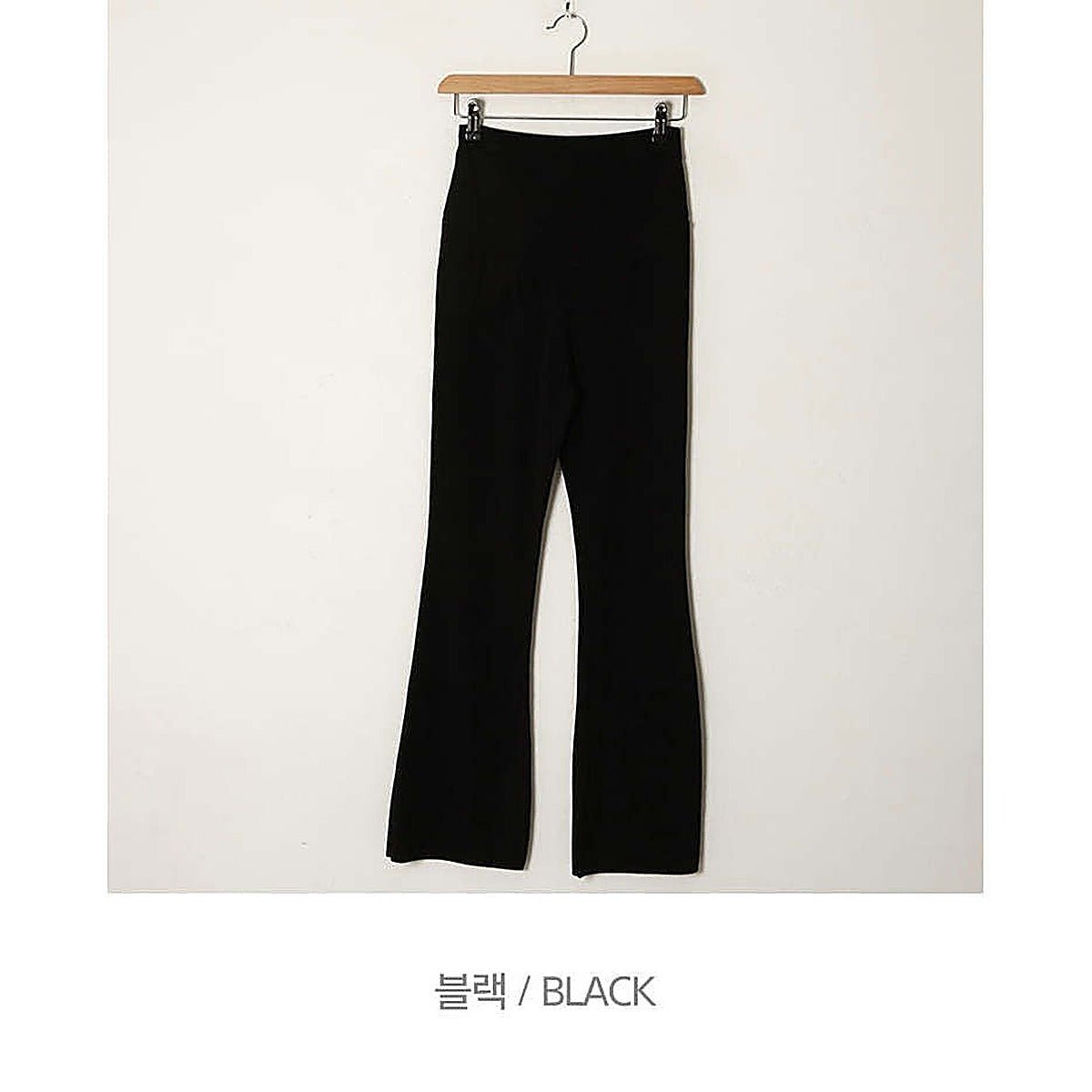 拼圖：牛仔褲三色款式圖（灰、深藍、黑）｜纖細羅紋日常休閒孕婦褲（第 37 張）