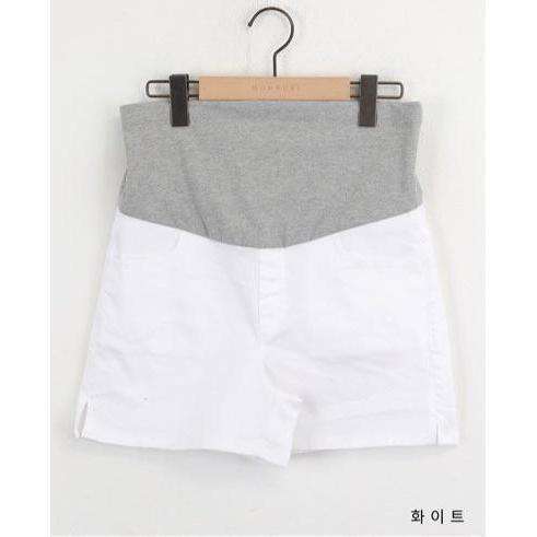 MUMMY.cc:夏季休閒舒適棉短褲:White / M（現貨）
